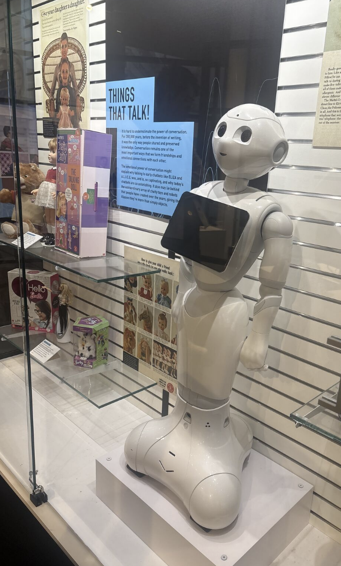 Ameca humanoid robot exhibit